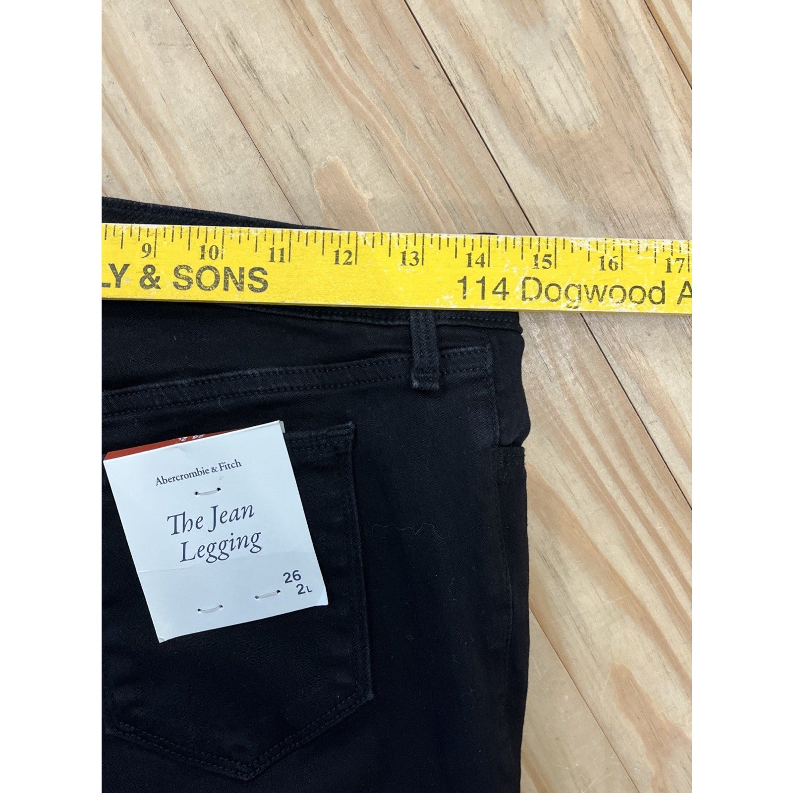 Abercrombie & Fitch The Jean Jegging Black Skinny Jean Jeggings Size 26 2L