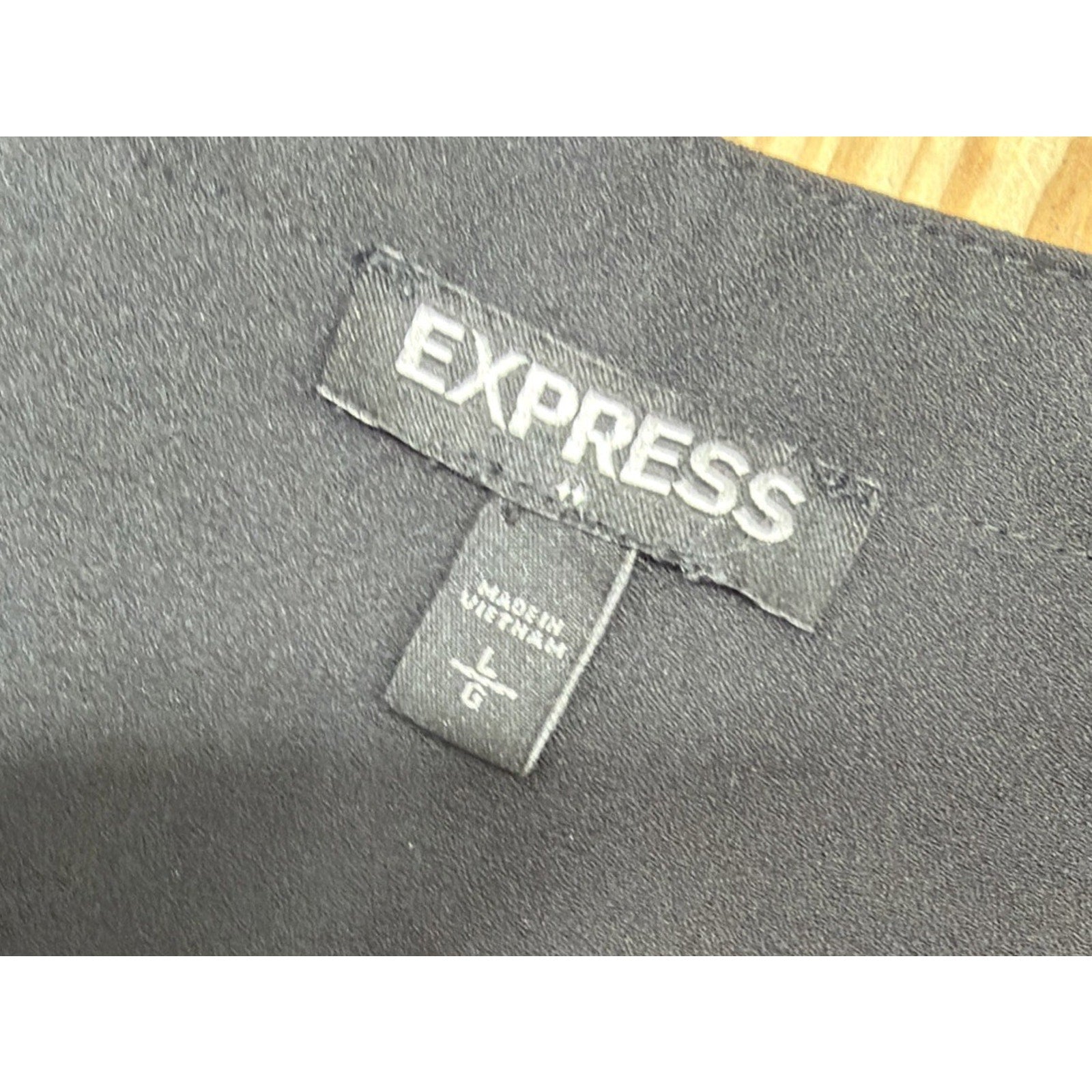 Express Shirt Dress Black Oversized Woman’s Roll Sleeves Size Large