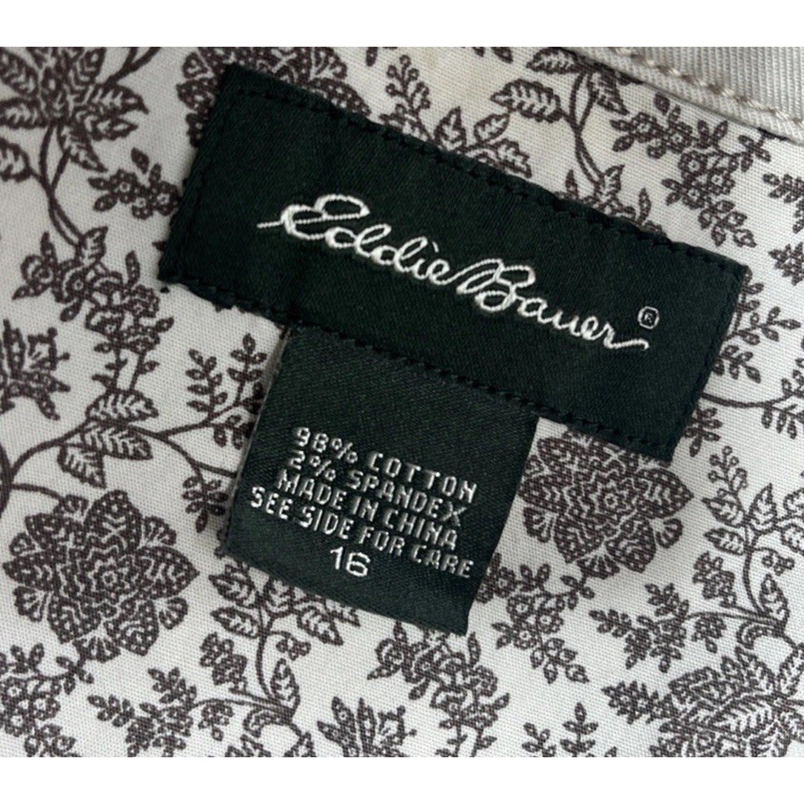 Eddie Bauer Womens Legend Wash 3 Button Jacket Blazer Size 16 Khaki Tan