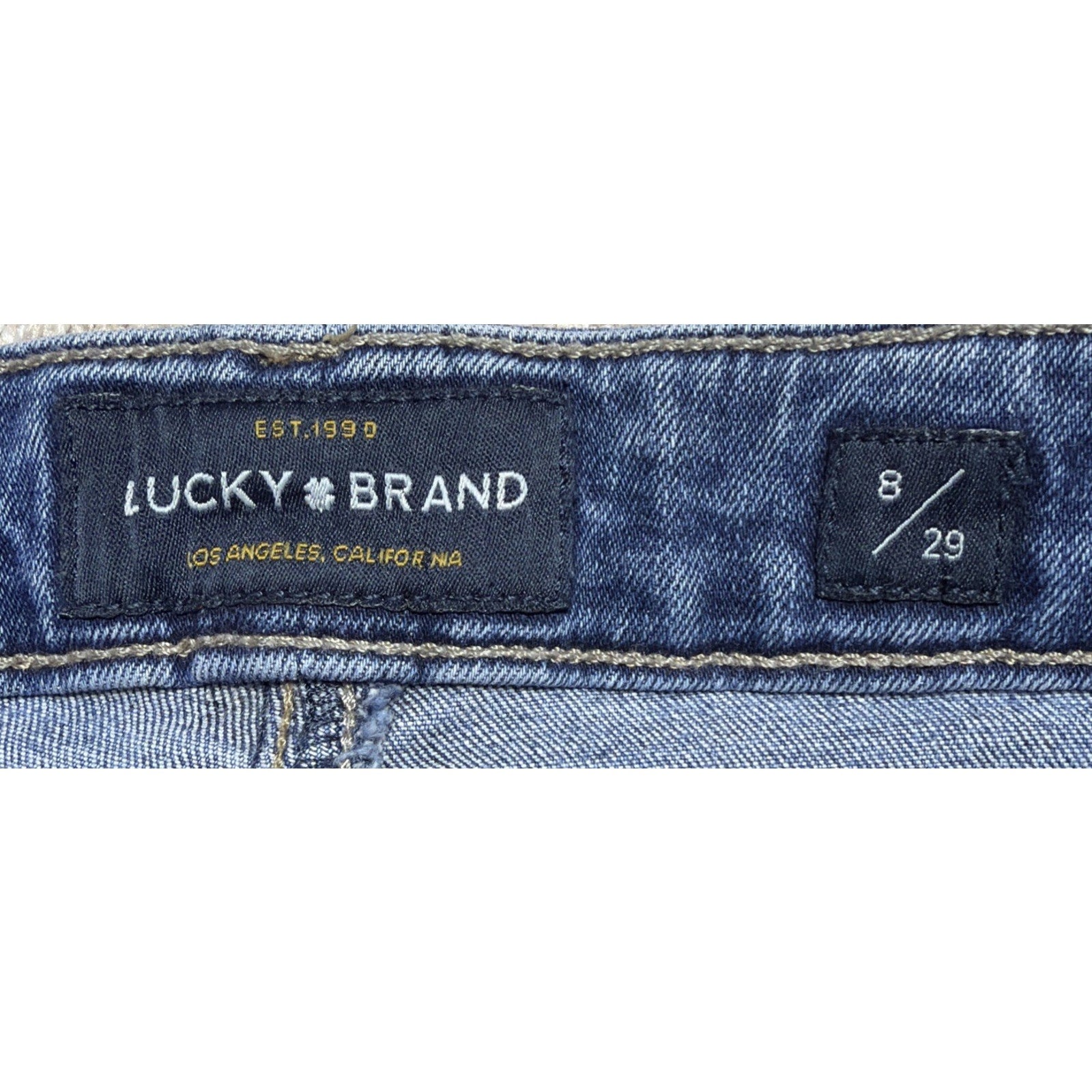 Lucky Brand Jeans Womens Lolita Skinny 8/29 Frayed Ankle Mid Rise Medium Wash