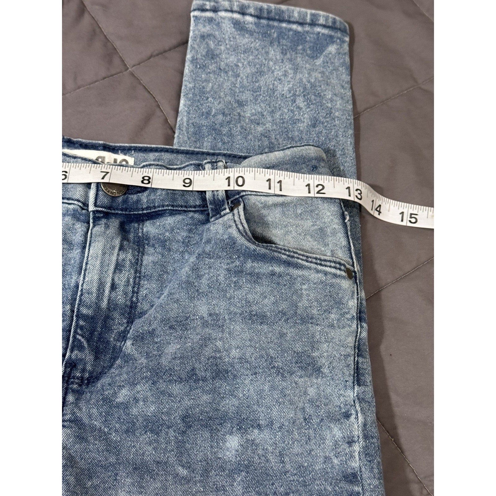 Cotton On Kids Jeans Slim Fit Blue Distressed Unisex Kids Size 9-10