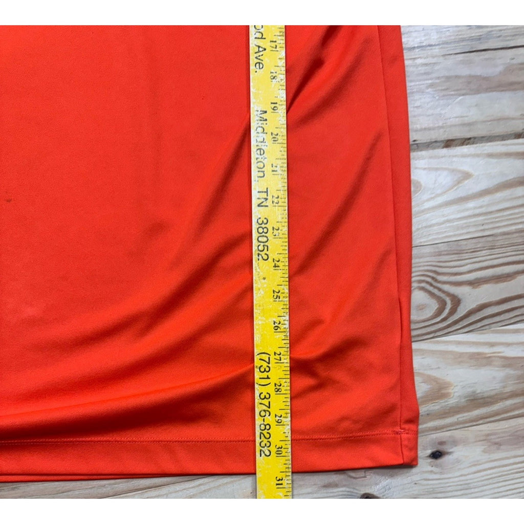 Nike Golf Men's Polo Shirt Size 2XL Red Fit Dry White Swoosh Short Sleeve Top