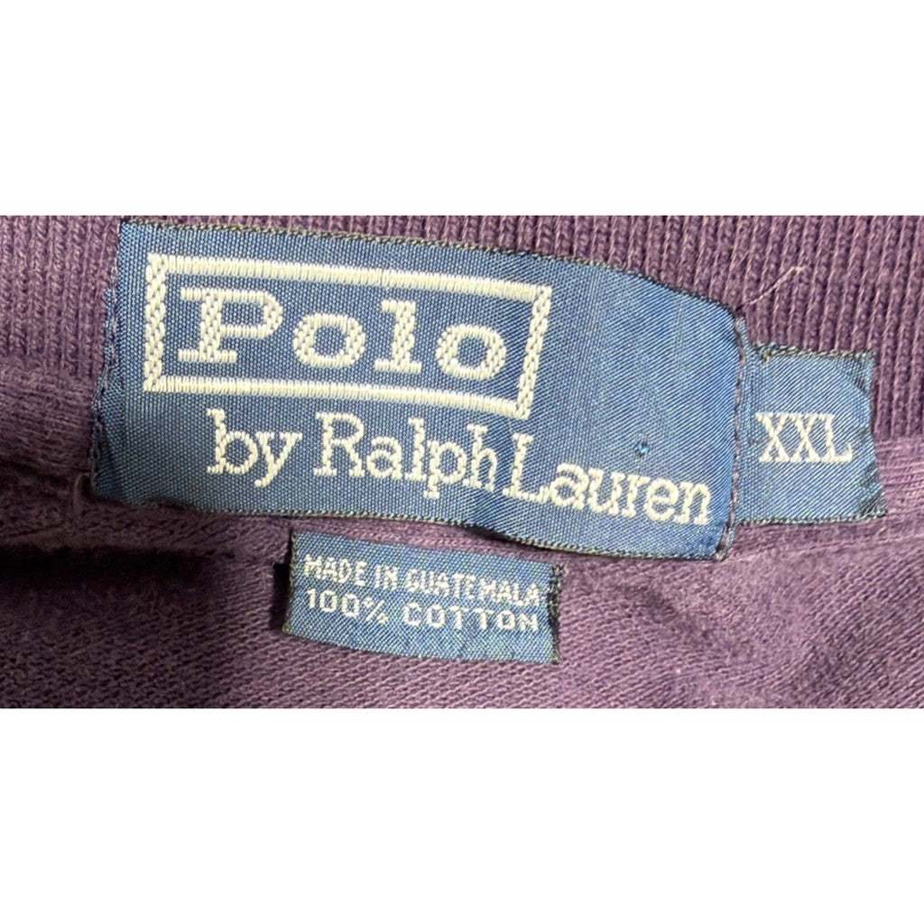 Polo Ralph Lauren Mens Shirt XXL Purple Embroidered horse logo Preppy Casual