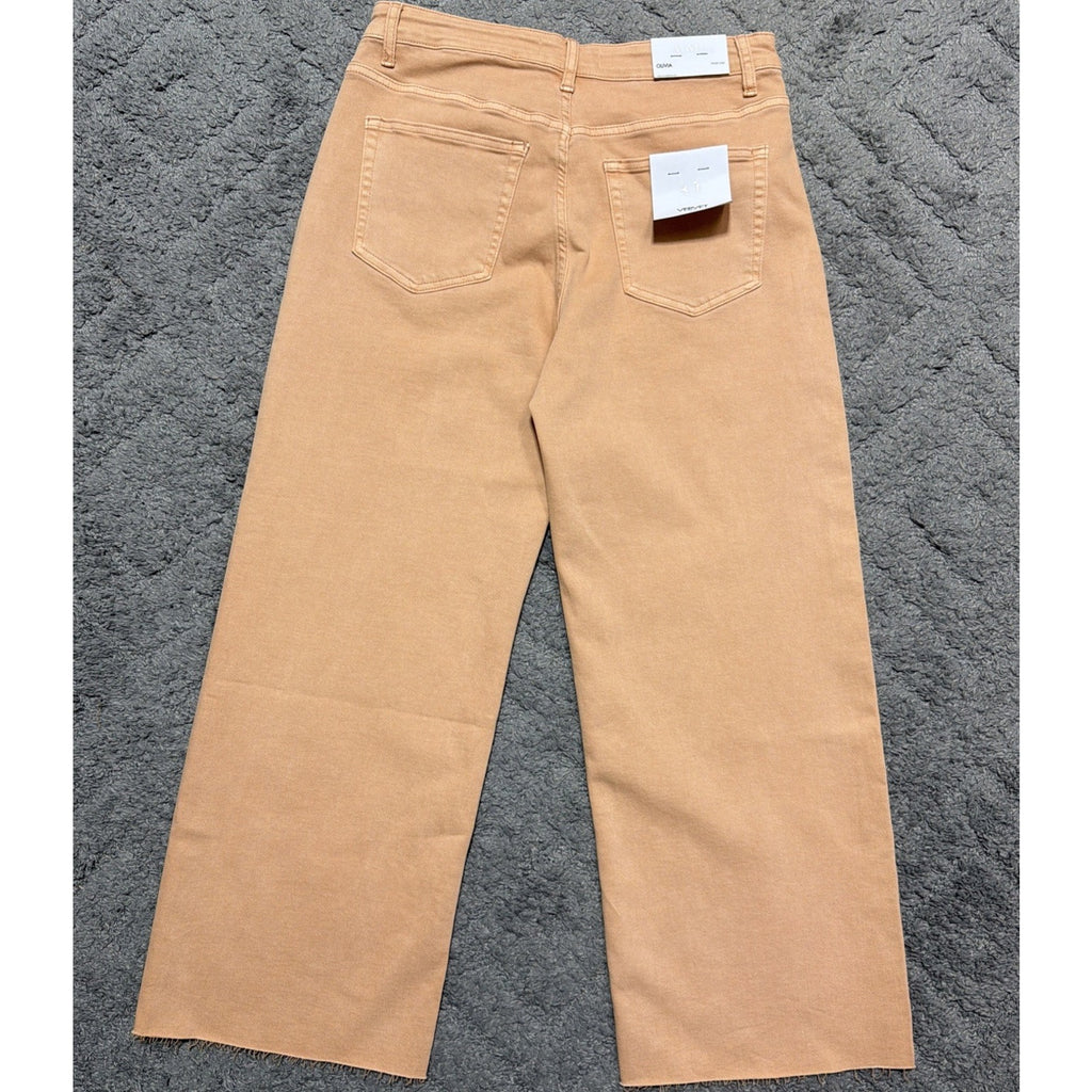 Vervet Blue Olivia Wide Leg Stretch Sand Storm Women's Jeans Denim Size 31