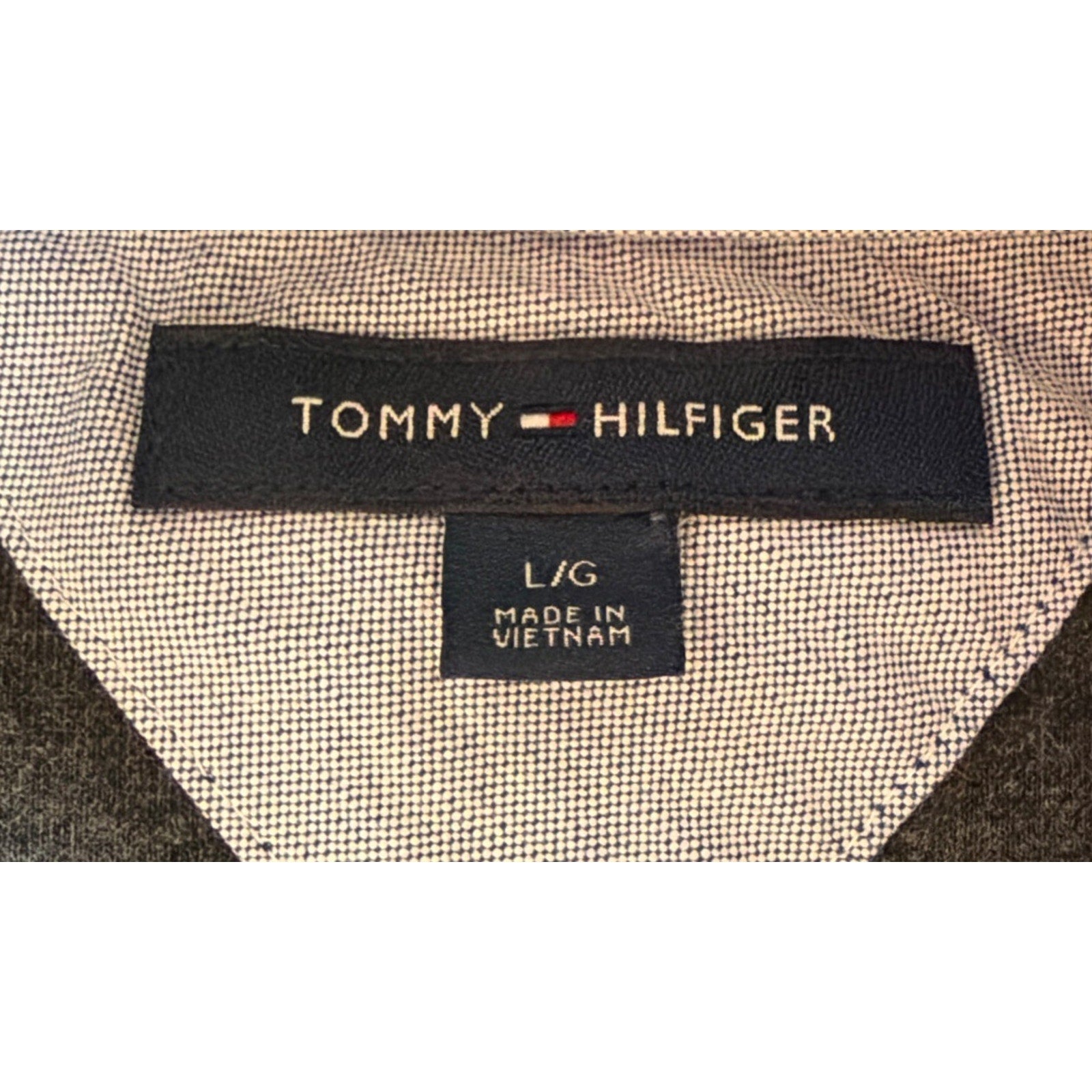 Tommy Hilfiger Quarter Zip Fleece Pullover Men's Large Gray Gorpcore