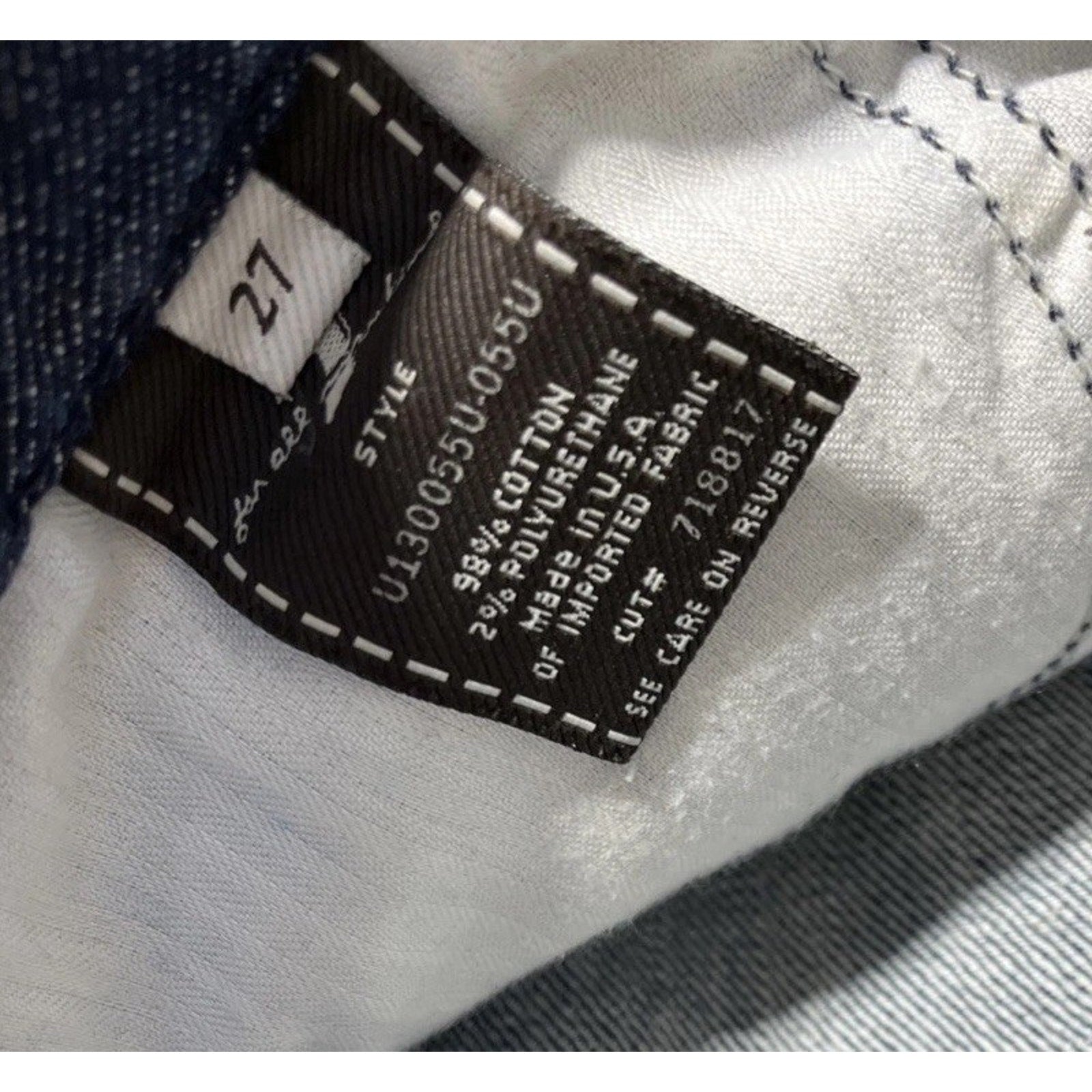 7 For All Man Kind Jeans Womens 27 Blue Denim Bootcut A Pocket Preppy