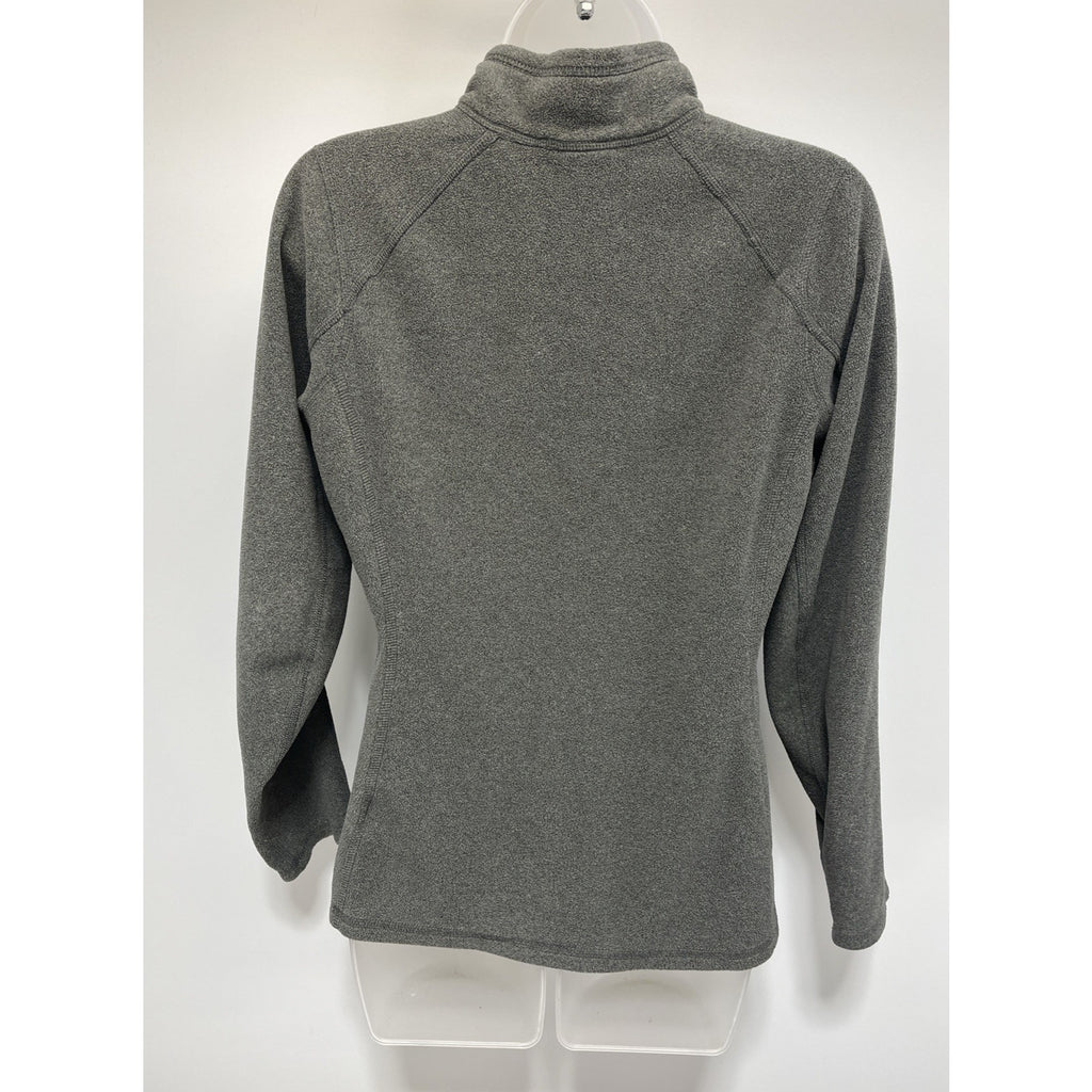 The North Face Jacket Womens S Gray Fleece Pullover 1/4 Zip Outdoors Hiking