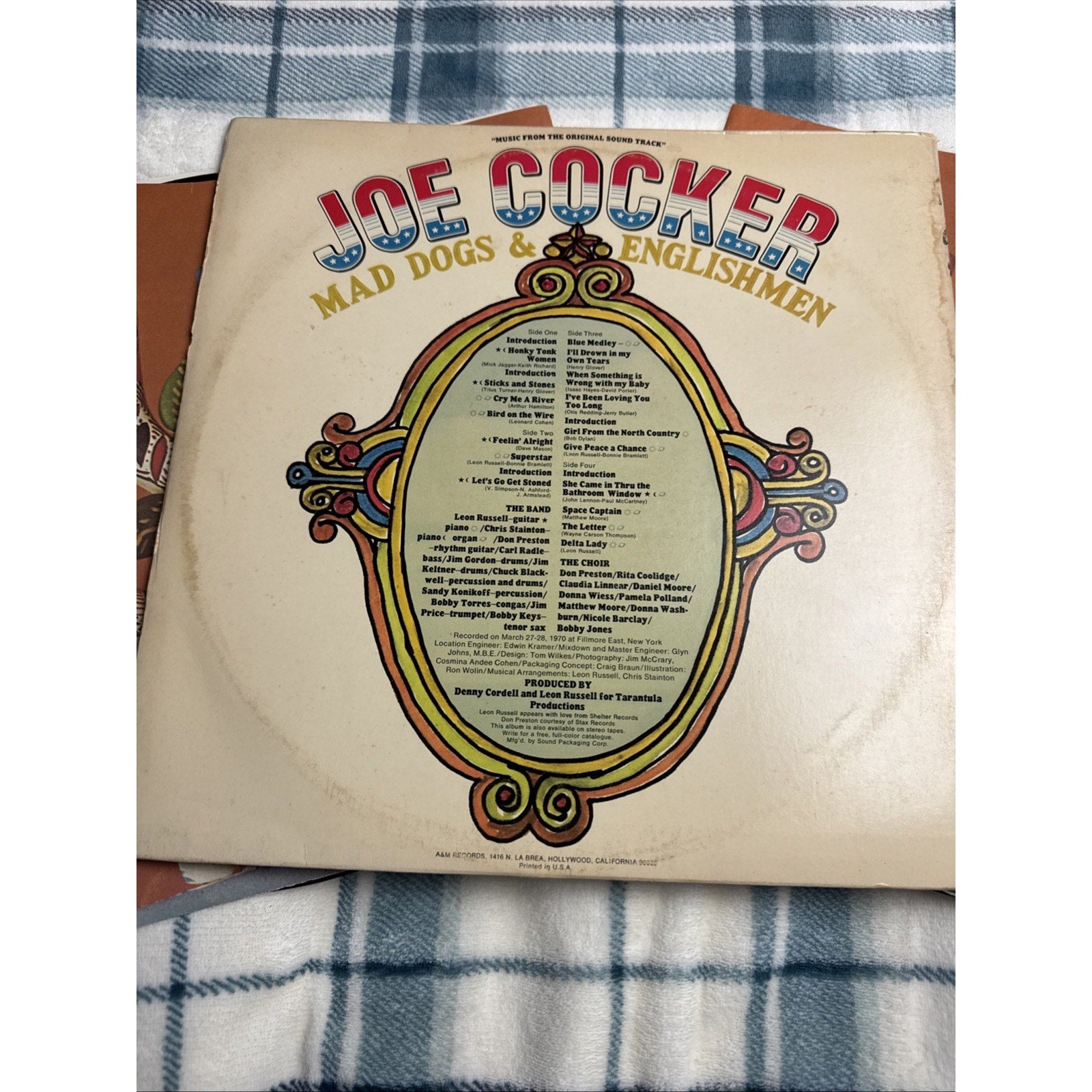 Joe Cocker Mad Dogs & Englishmen A&M Records Double Vinyl LP Excellent. 1970
