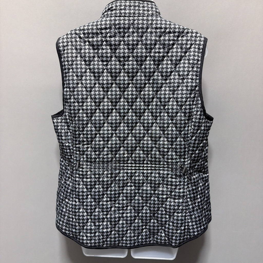 NWT WOMEN'S CROFT & BARROW BLACK & WHITE Classic Quilted Puffer VEST SIZE XL