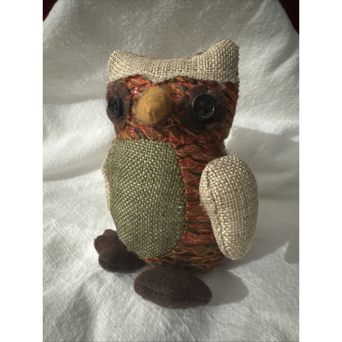 Owl Primitive Shelf Sitter Handmade Fall Rustic Farmhouse Décor
