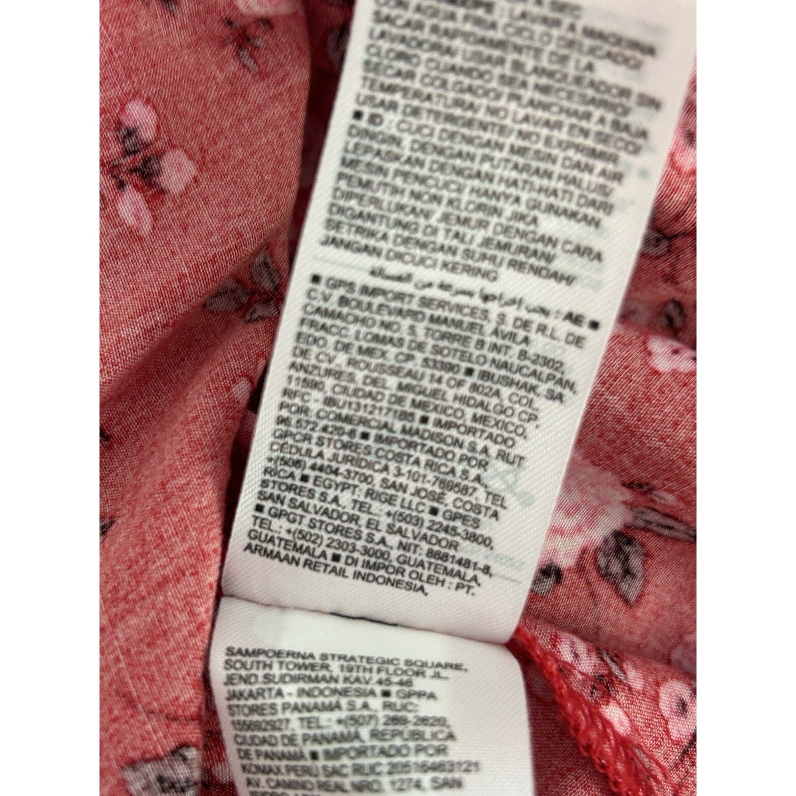 Old Navy New W Tags Tank Top Womens 3XL Thin Strap Button Up Red Floral.