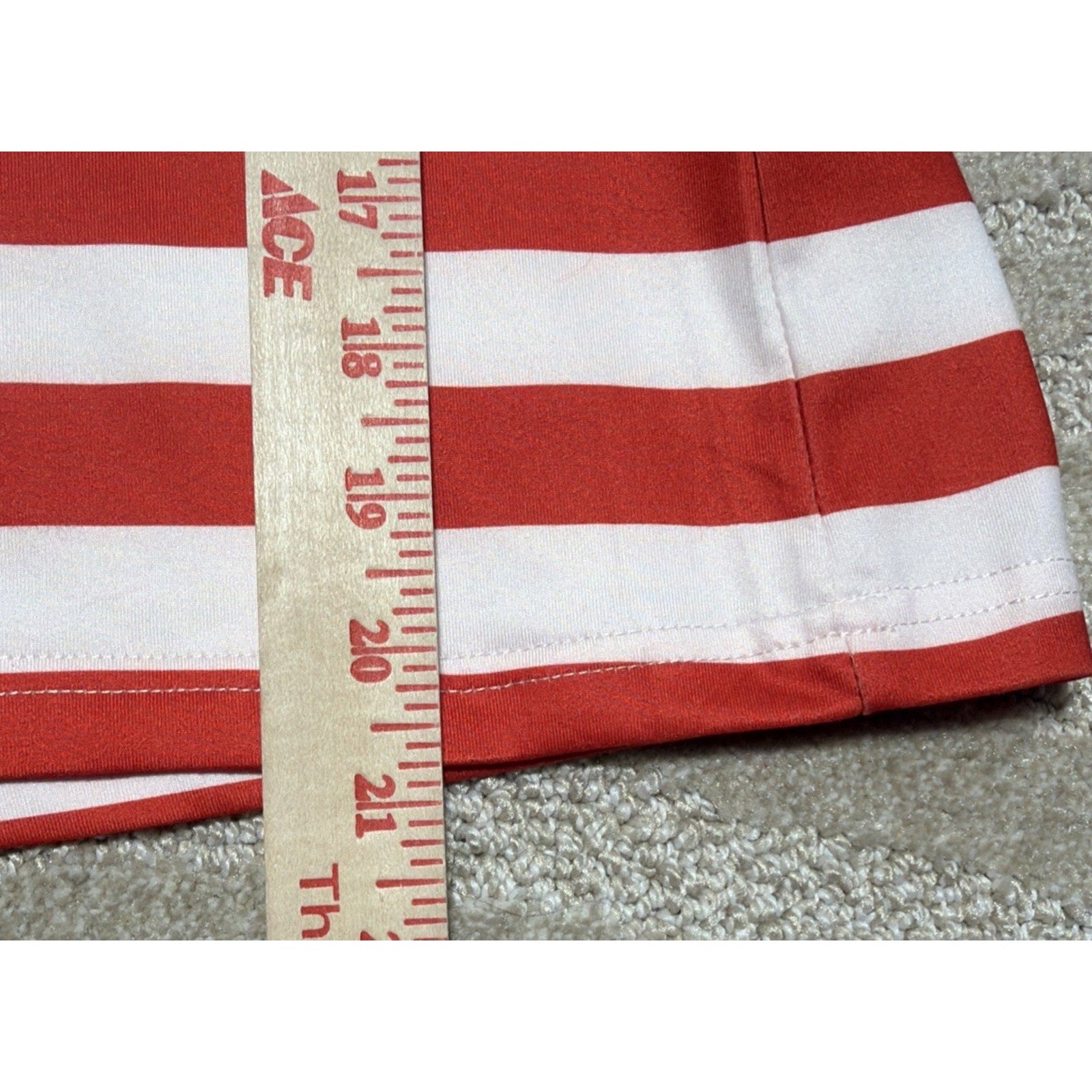 Tube Top Tank Womens Size XL Blue Red White Stars Patriotic Strapless Stretch