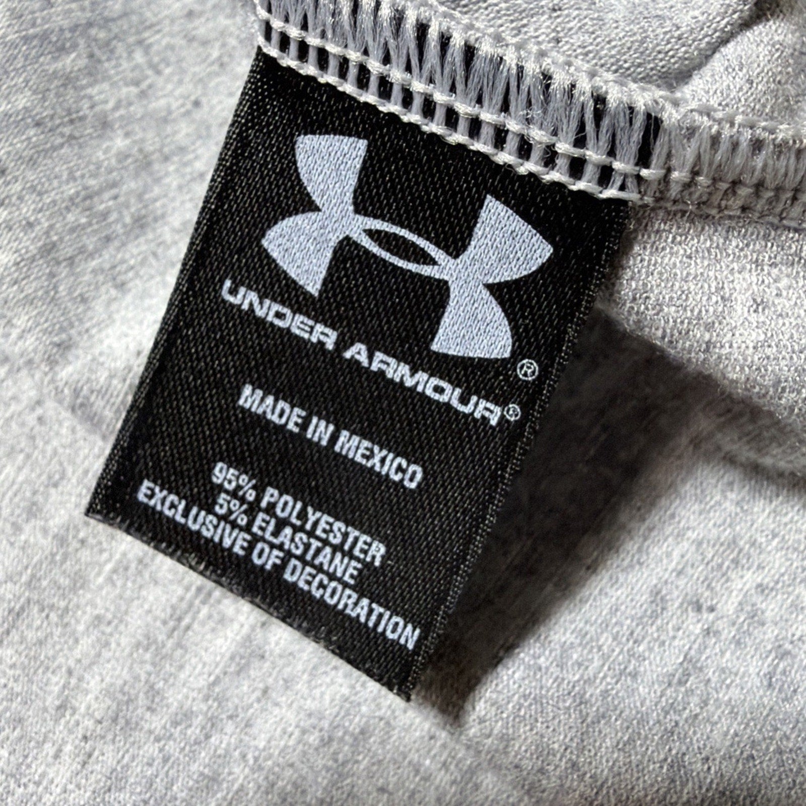 Under Armour Loose Heat Gear Men's Large Heather Grey Long Sleeve Stretch