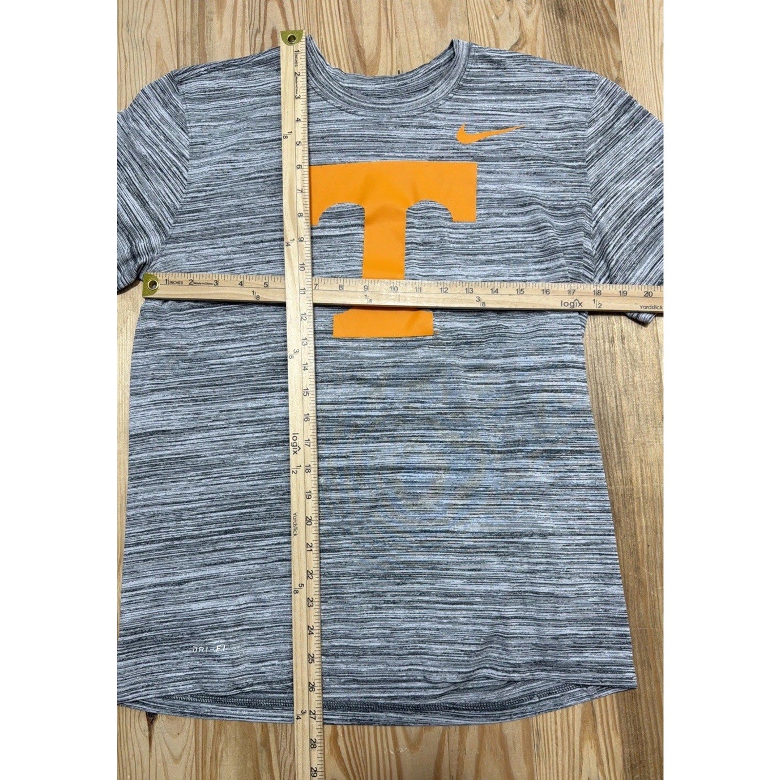 Tennessee Volunteers Shirt Men M Nike Dri Fit Tech Performance Training Gray EUC
