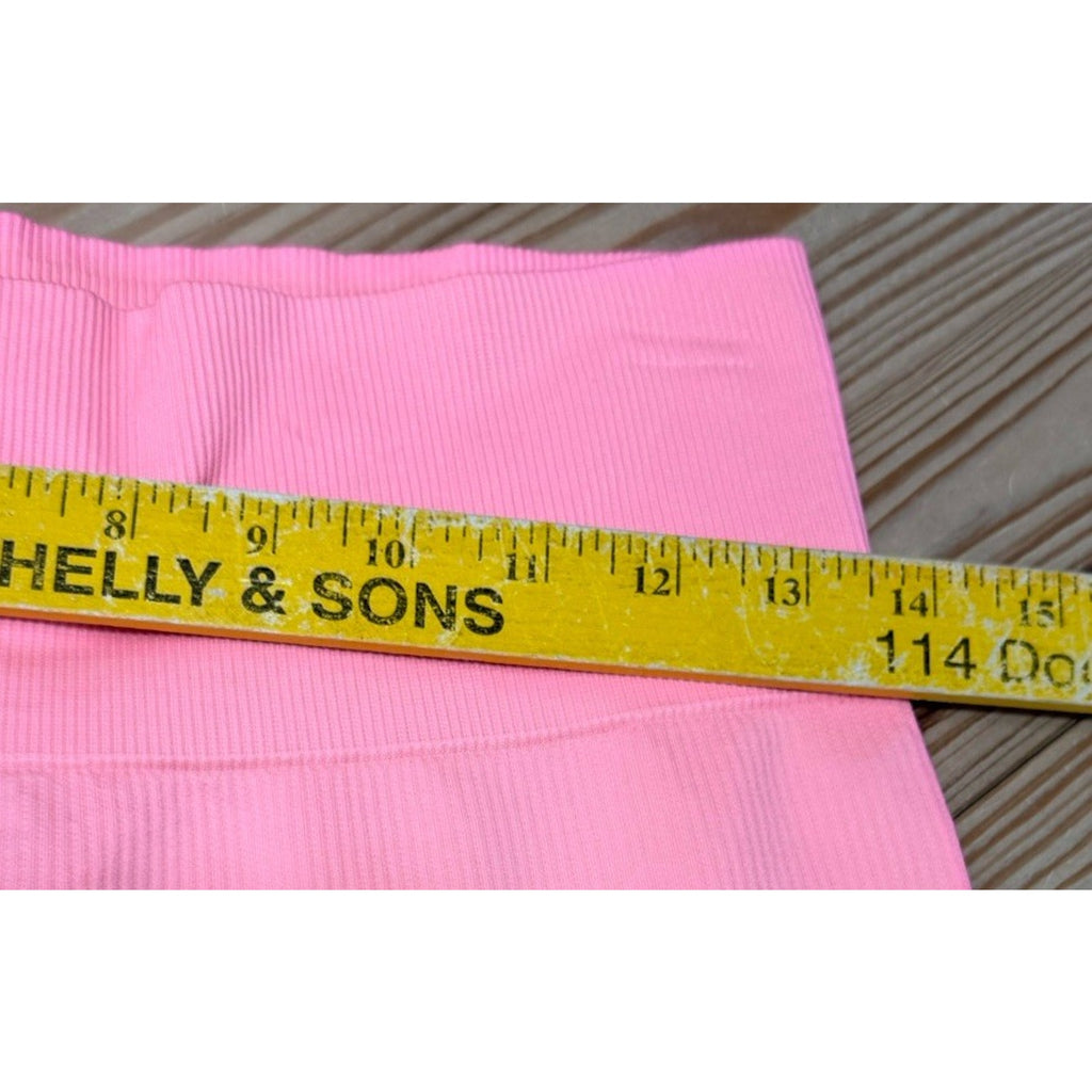 Victoria Secret Pink Cool & Comfy Peach Seamless Leggings Women’s Size Large