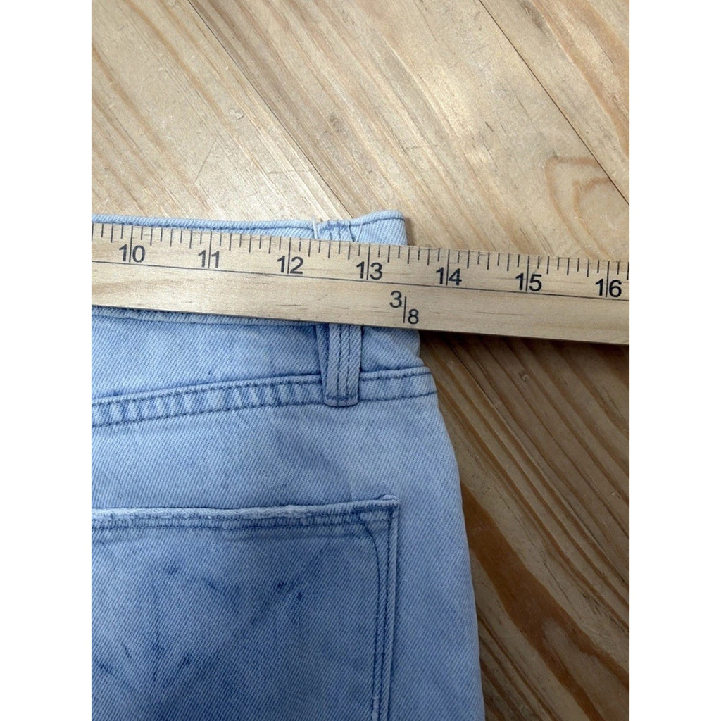 FRAME Le High Tie-Dye Straight-Leg Jeans in Cloud Size 25