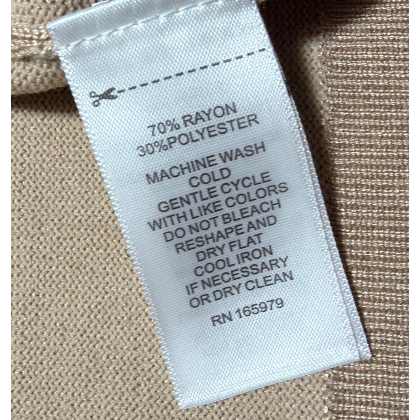 Cable & Gauge Women's XL Tan Scalloped Cowl Neck Pullover Sweater NWT