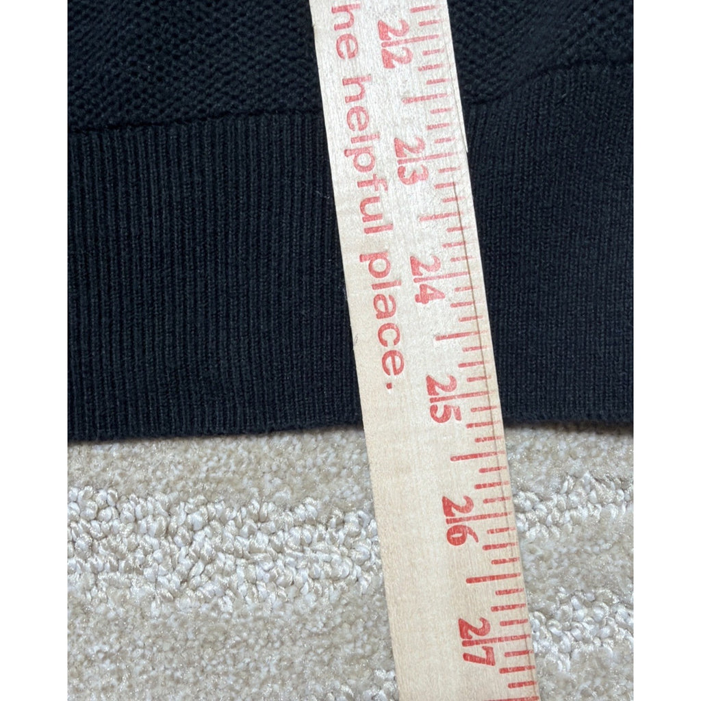 Ralph Lauren Polo Men’s Cotton Mesh Knit 1/4 Zip Sweater Black M