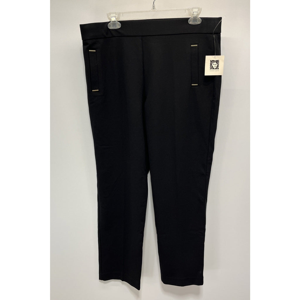 Anne Klein Straight Leg Black Dress Pants Sz 1X NWT