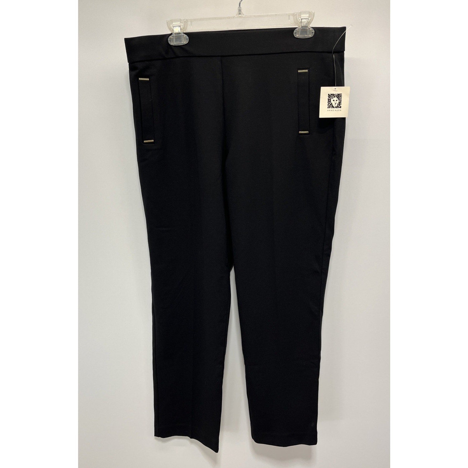 Anne Klein Straight Leg Black Dress Pants Sz 1X NWT