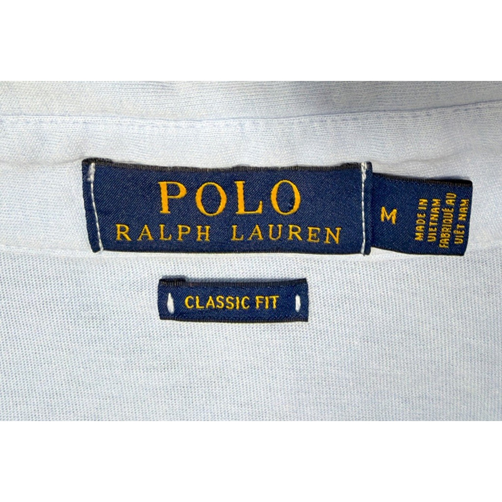 Polo By Ralph Lauren Classic Fit Mens Polo Shirt Size Medium Light Blue