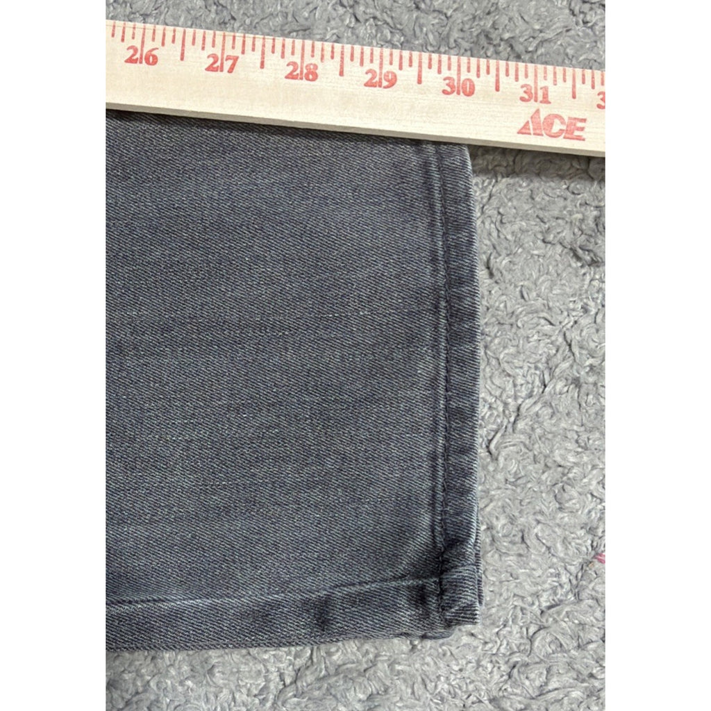 Levi’s Demi Curve Jeans Womens 16/33 Gray Mid Rise Slim Straight Stretch Denim