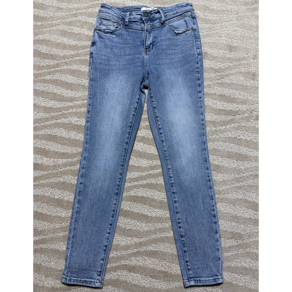 Judy Blue Jeans 9/29 High Waist Skinny Fit Stretch Blue Denim Stone Wash