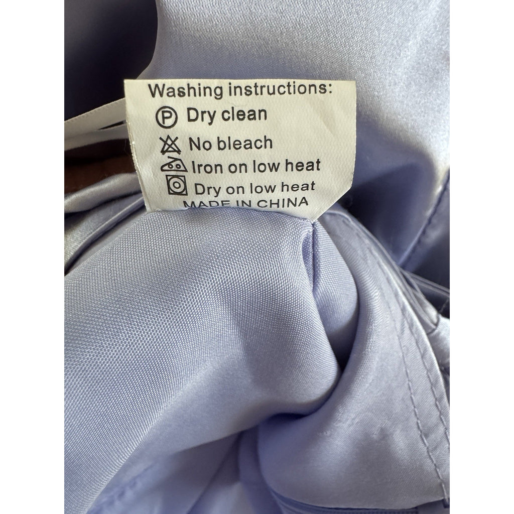 Lavender Satin Maxi Dress Open Back Spaghetti Strap Formal Prom Bridesmaid