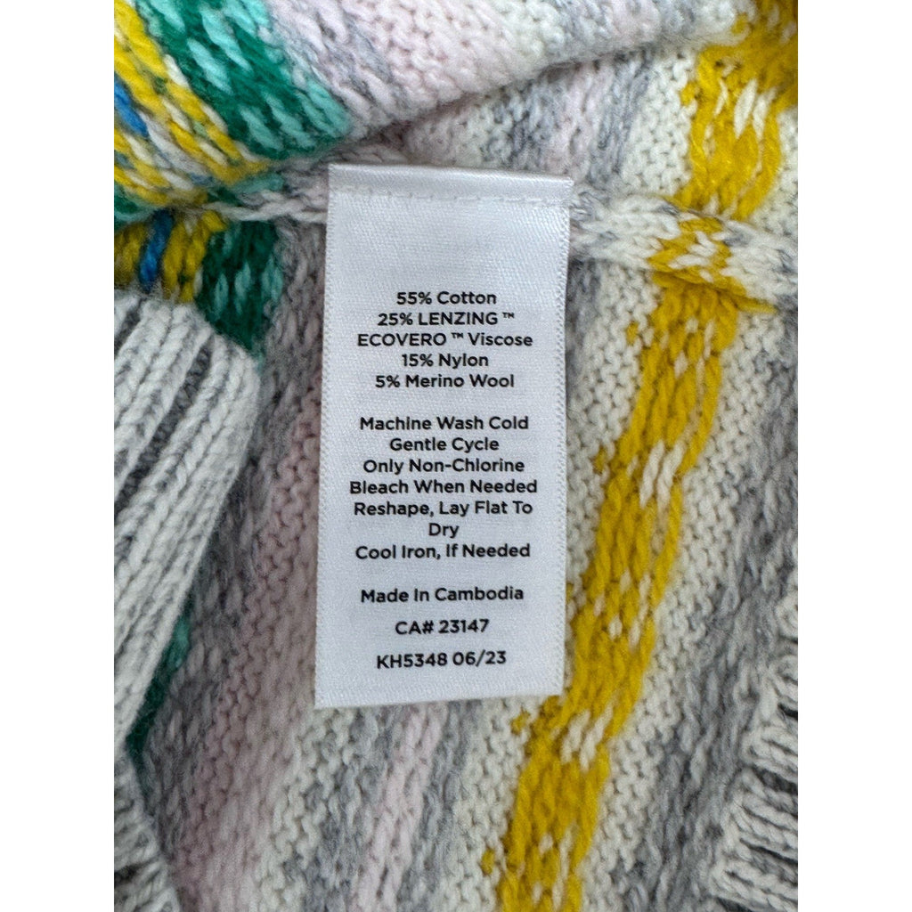 Talbots Plus Fair Isle Multi Striped Crewneck Sweater Women’s Size 2X NWT