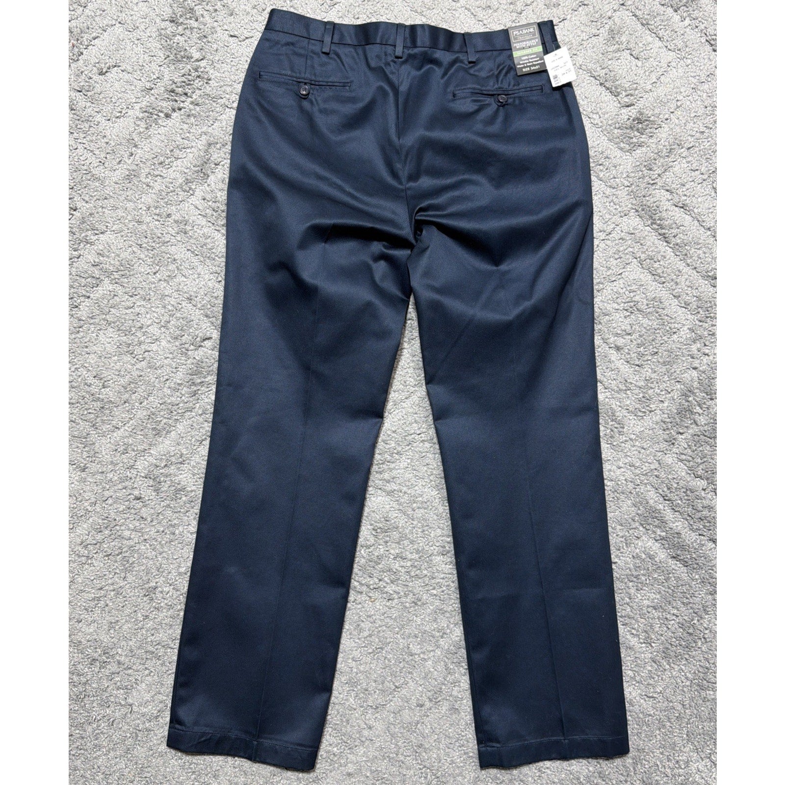 Jos. A. Bank Traveler Performance Tailored Fit Dress Pants Men 34x31 Blue NEW