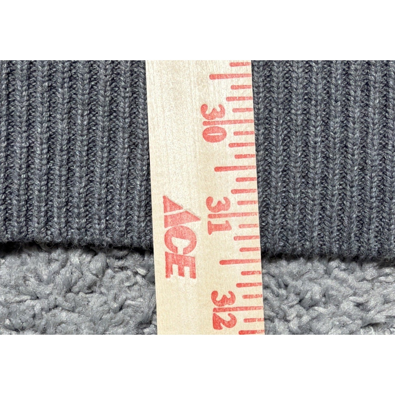 Express Sweater Mens XXL Gray Cable Knit Crewneck Pullover Long Sleeve New