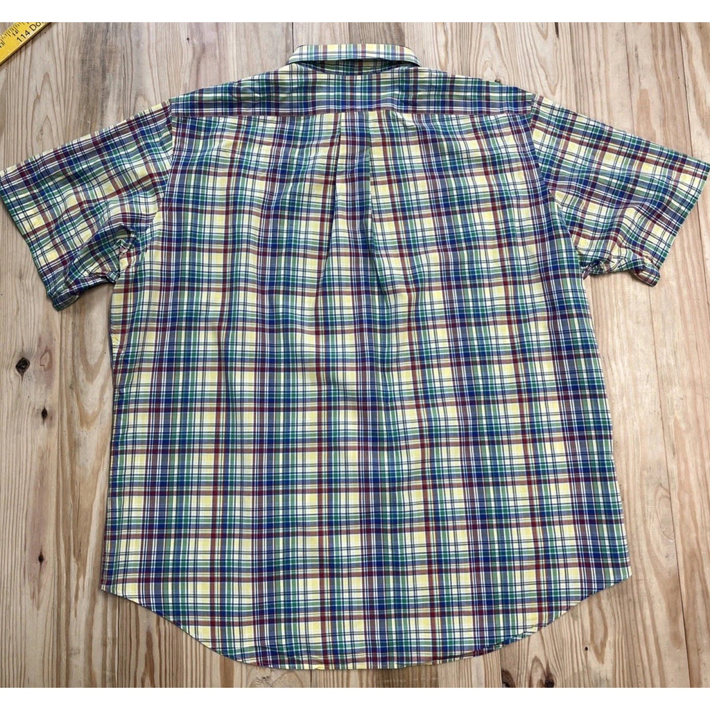 POLO RALPH LAUREN SHIRT MEN'S XL CLASSIC FIT 100% COTTON PLAID