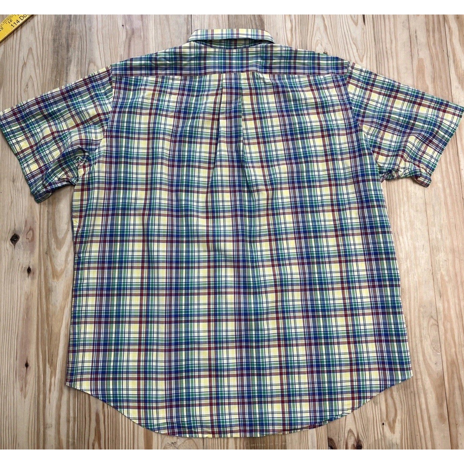 POLO RALPH LAUREN SHIRT MEN'S XL CLASSIC FIT 100% COTTON PLAID