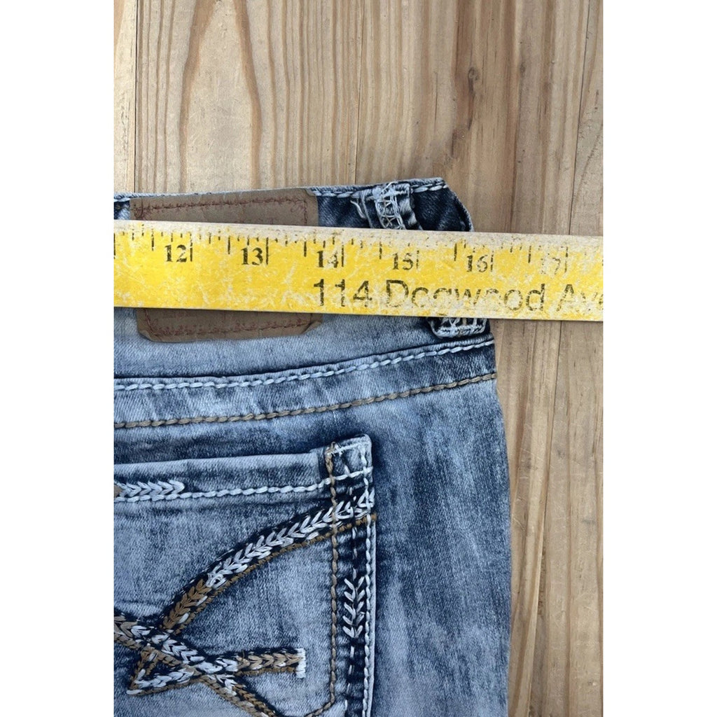 WOMEN’S AMETHYST CROPPED SKINNY JEANS Capris LOW RISE SIZE 11