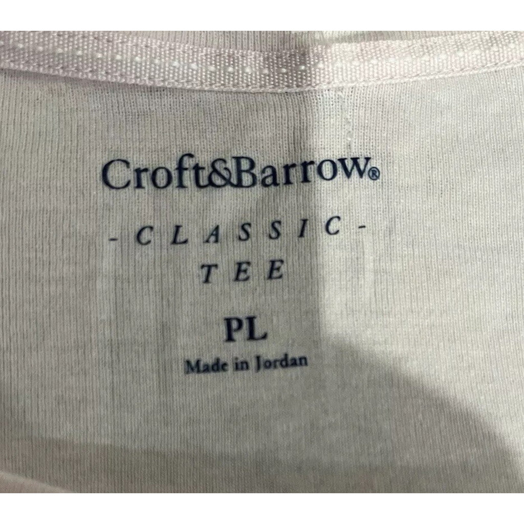 Croft & Barrow Classic Tee Women's Petite Large Pink Long sleeve Layers
