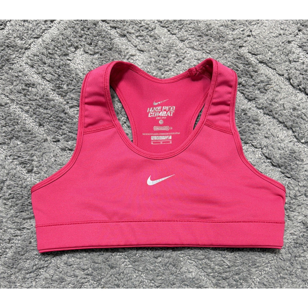 Nike PRO Combat Compression Sports BRA Pink 375833 619 Medium
