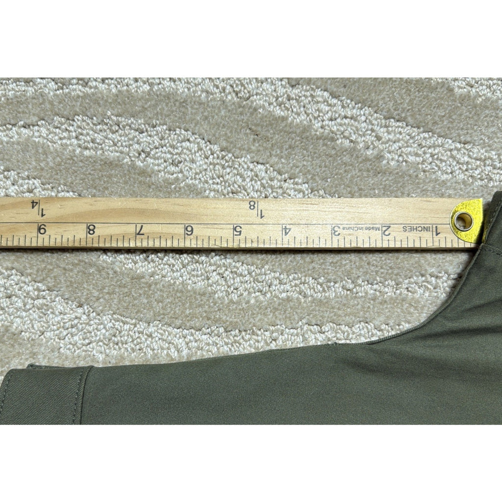 a.n.a. A New Approach Women's 10 Army Green Cotton Stretch Bermuda Shorts New