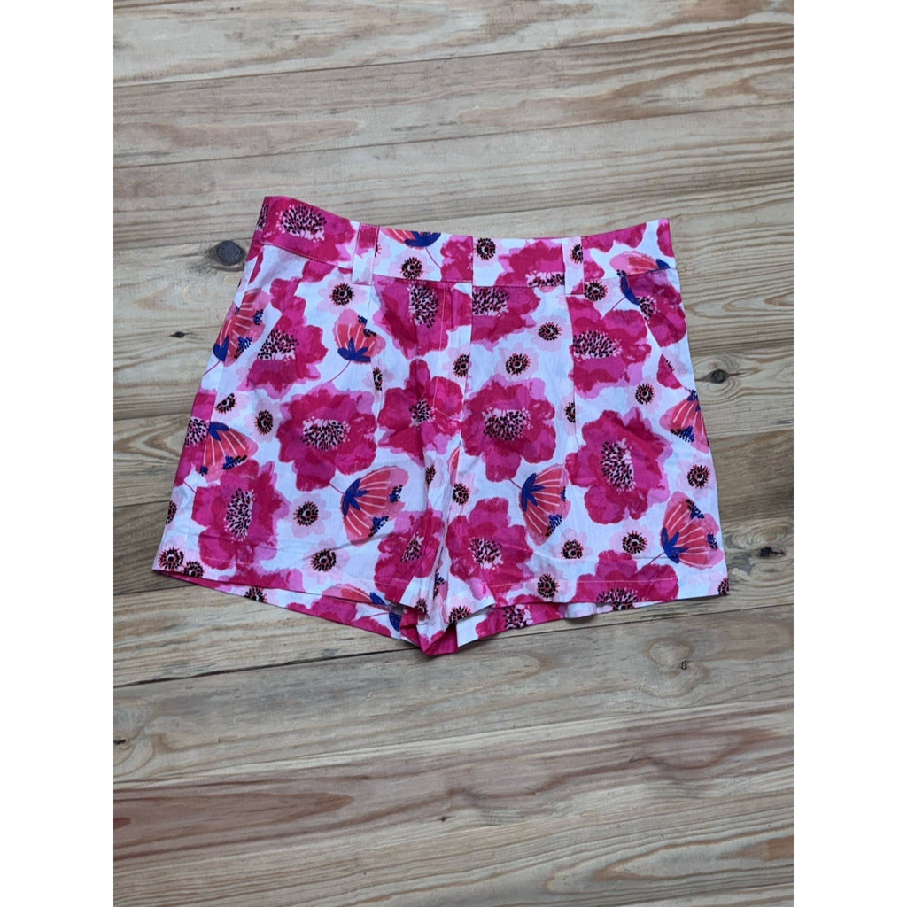 TCEC Pink Floral 100% CottonActive Athletic Shorts Size Large Pockets