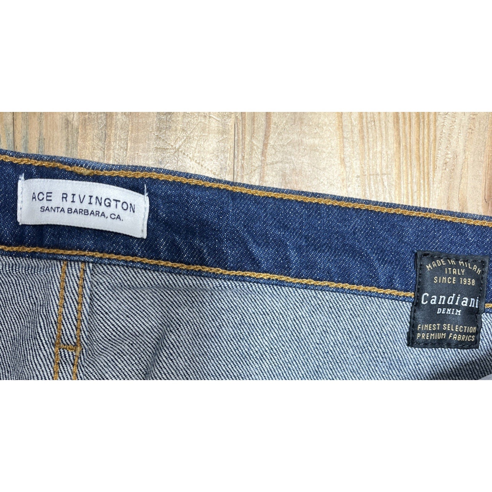 Ace Rivington Jeans Athletic taper Candiani denim Men size 39x30 NWT 229$ Msrp