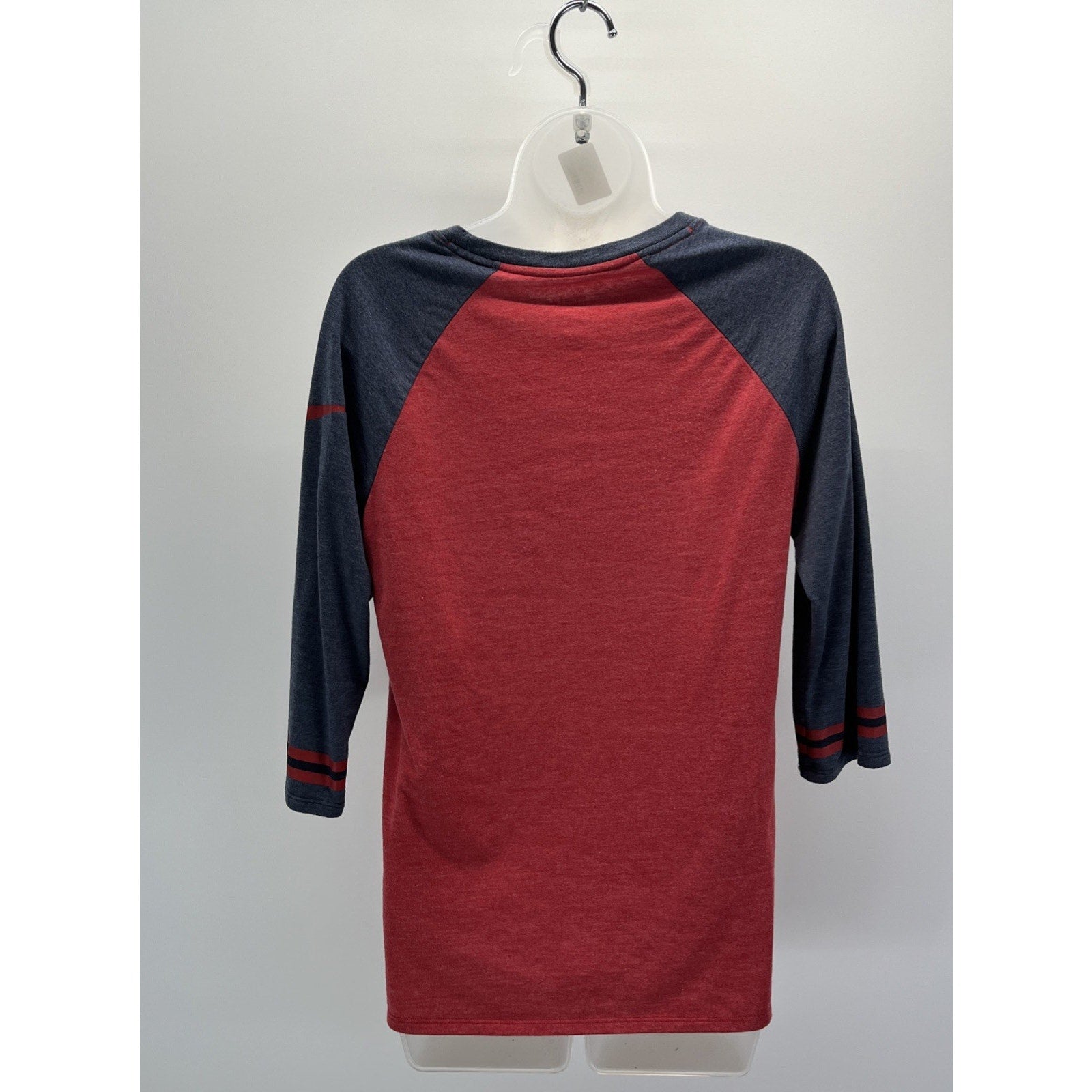Nike St. Louis Cardinals Womens L Raglan Athletic Fit Red Grey 3/4 Sleeve Shirt