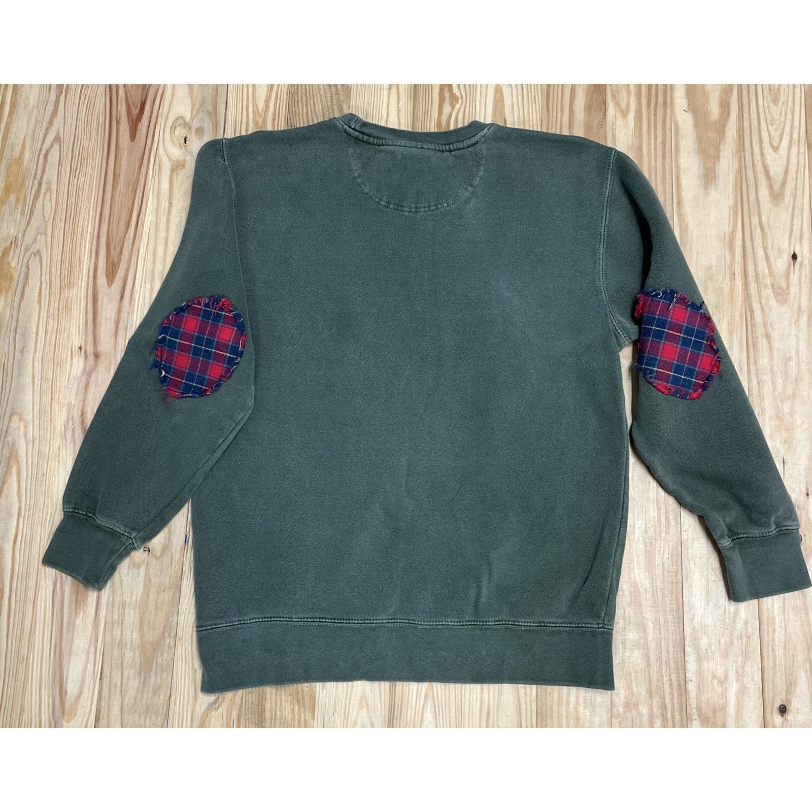Vintage Comfort Colors Sweatshirt Patchwork Longsleeve Sz S