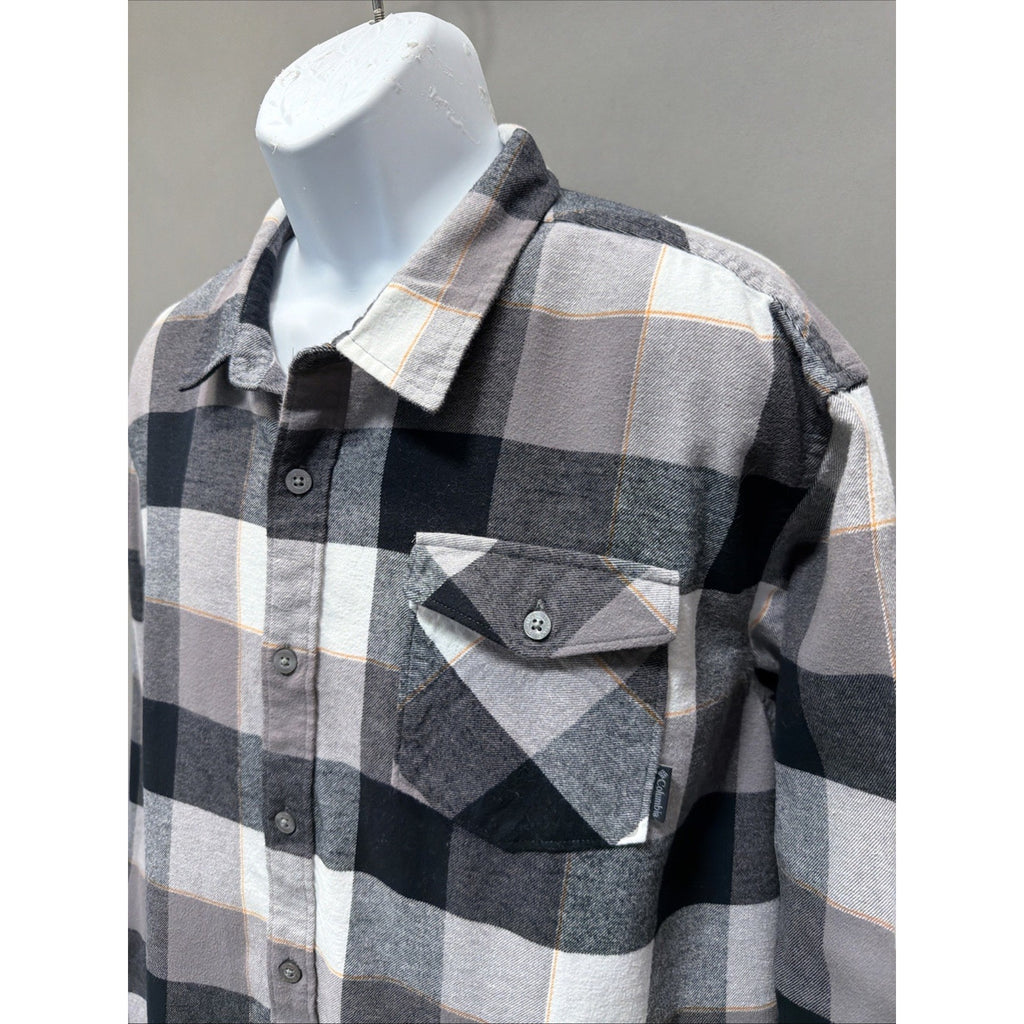 Columbia Sportswear Men's Long Sleeve Plaid Heavyweight Flannel Shirt XXL