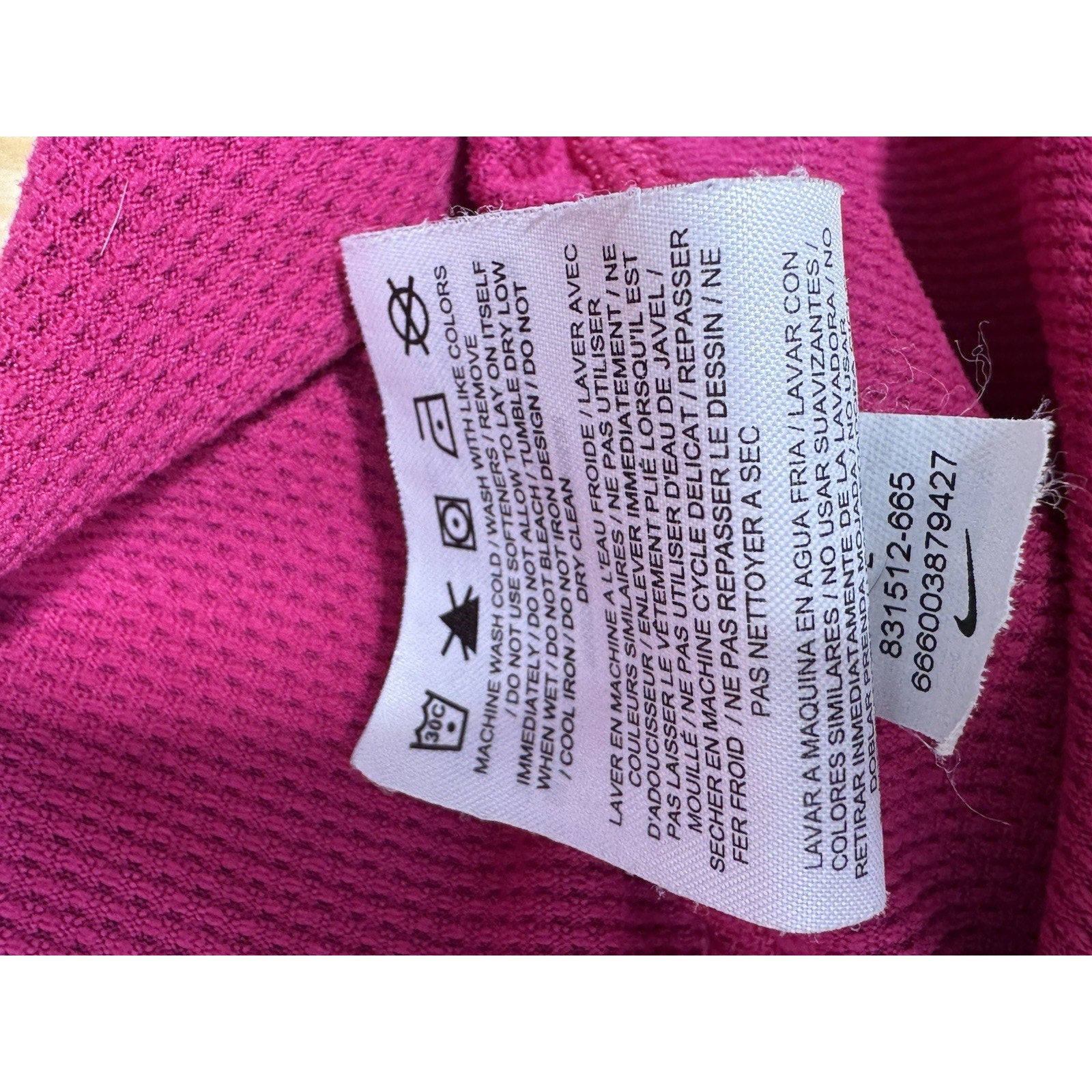 Nike Zonal Cooling Dri-Fit Pink Round Neck Athletic T-Shirt Women’s Size Large