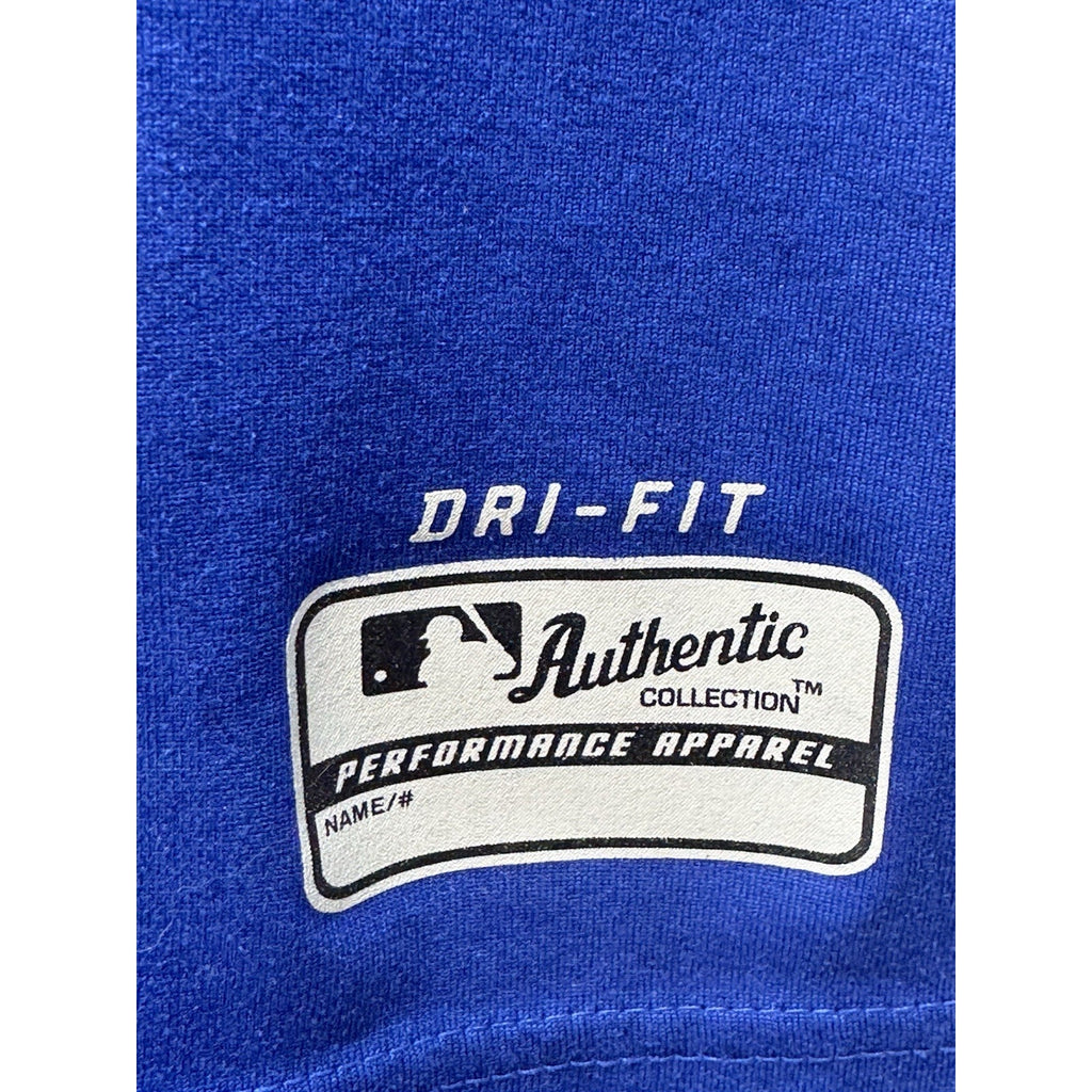 Nike Chicago Cubs Women's V-Neck Dry-Fit Blue T-shirts Size L