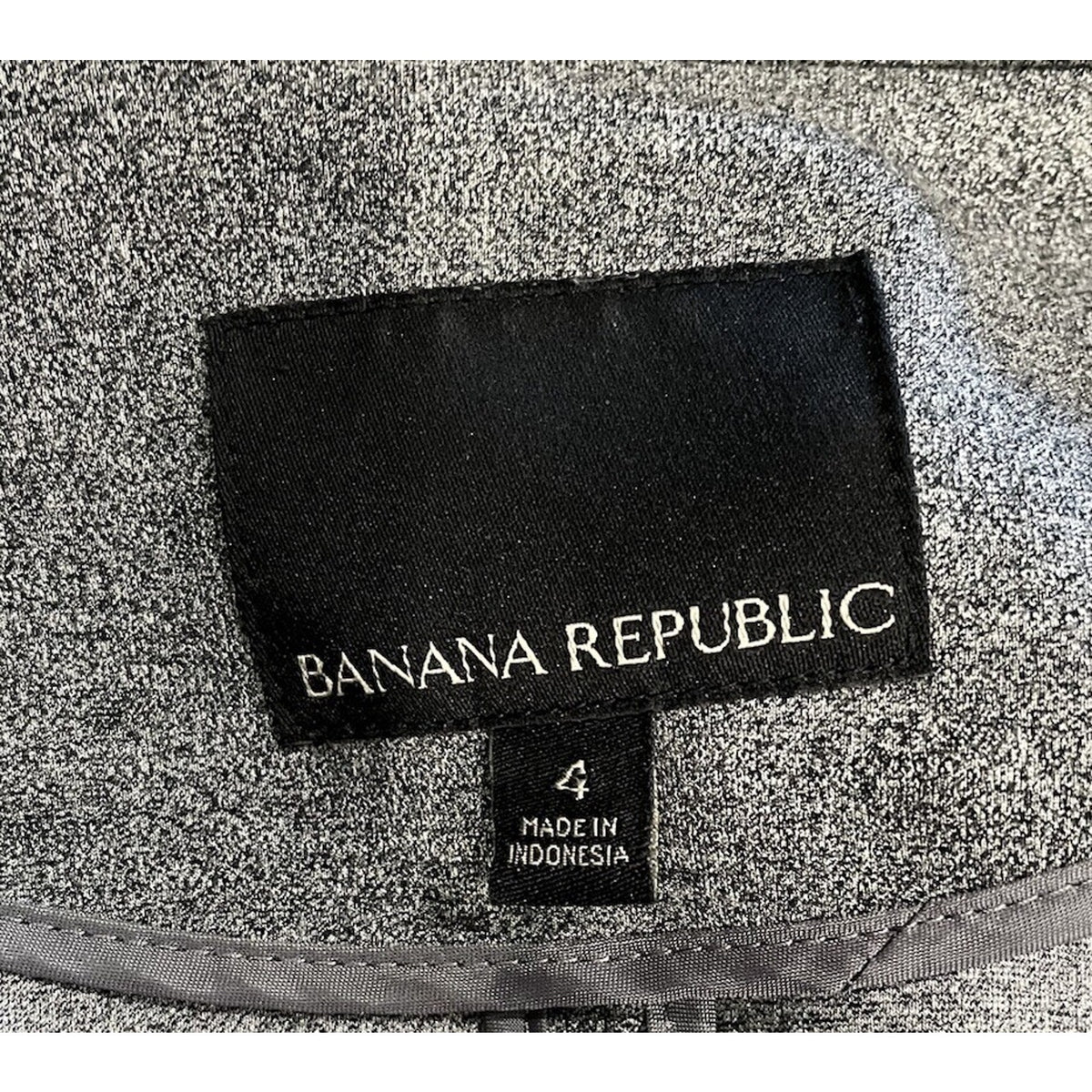 Banana Republic Ponte Suit Separates Lined Jacket Size 4 Gray