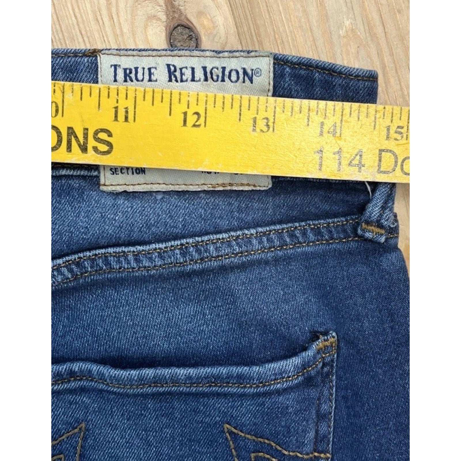 True Religion Jennie Curvy Skinny Jean Women’s Size 30 Med Wash Stretch Mid Rise
