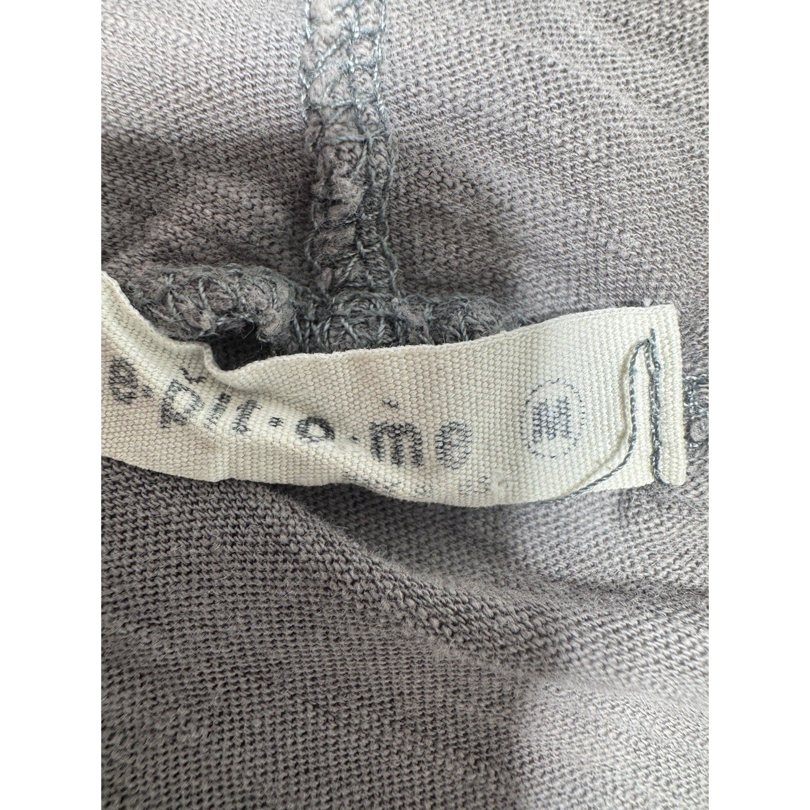 Epitome Distressed Short Sleeve Hoodie Gray Striped Front Pocket Men’s Size M US