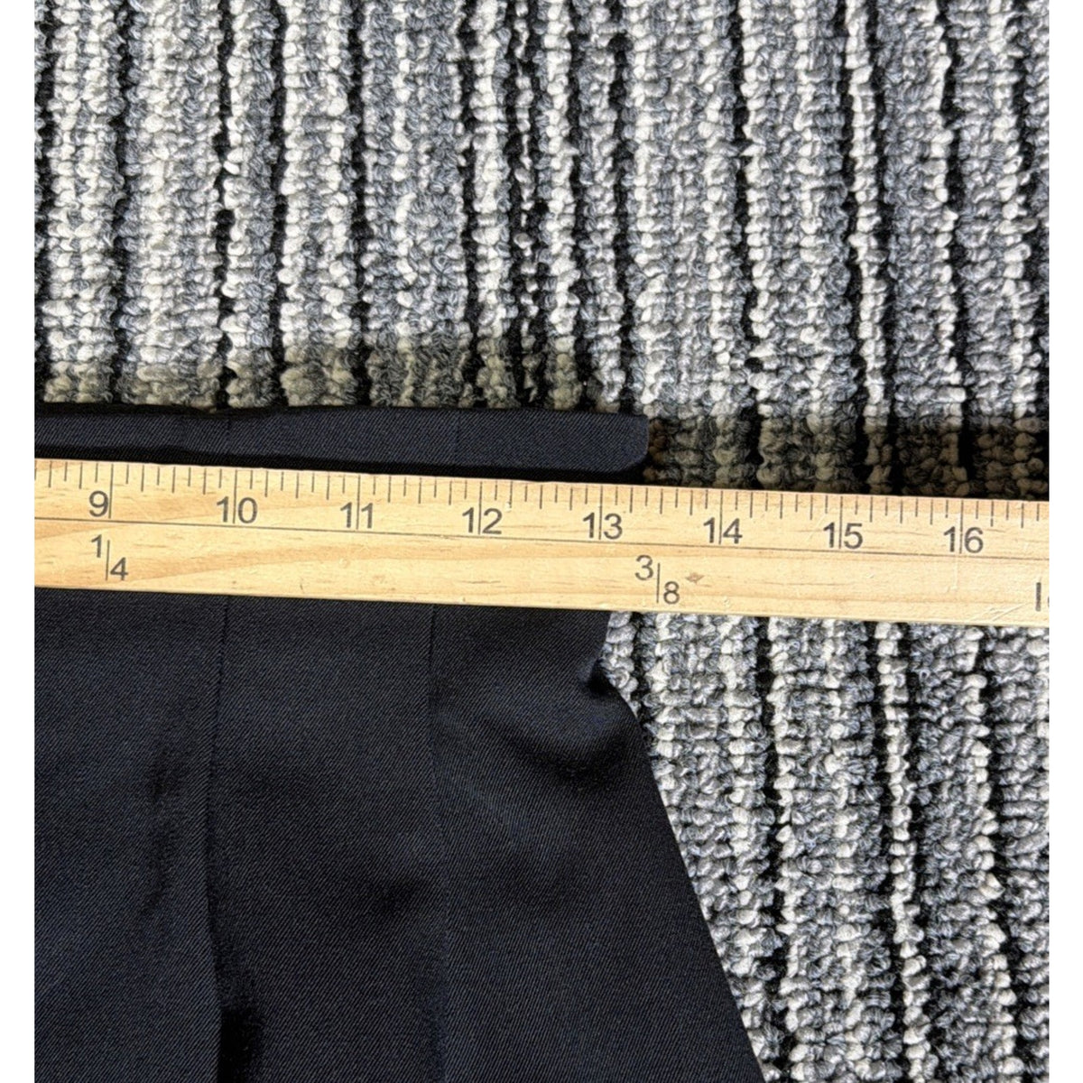 Anne Klein Vintage 90s 100% Wool Black Pencil Skirt Lined Size 6