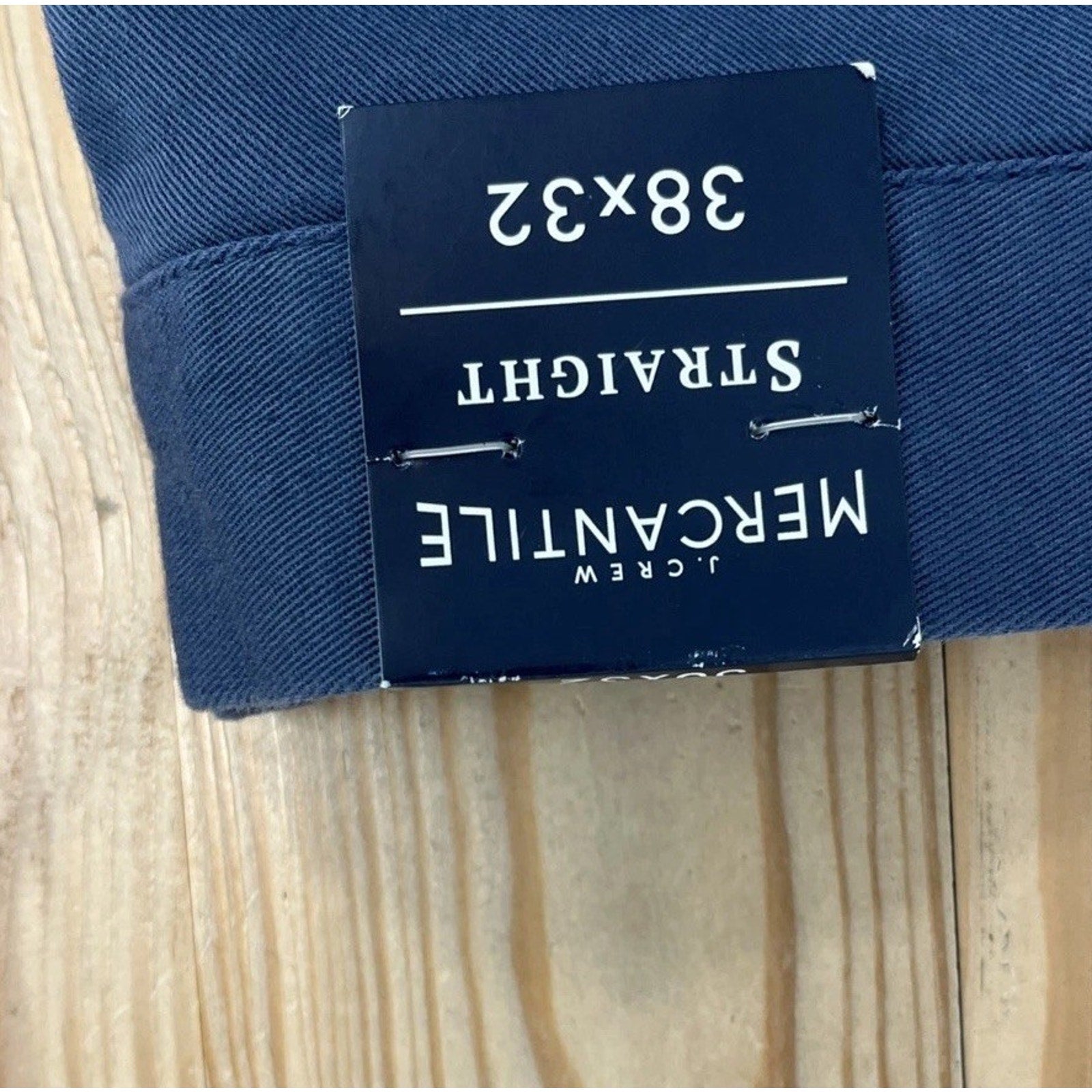J.Crew Mens 38x32 Navy Blue Mercantile Flex Straight Leg Chino Pants NWT