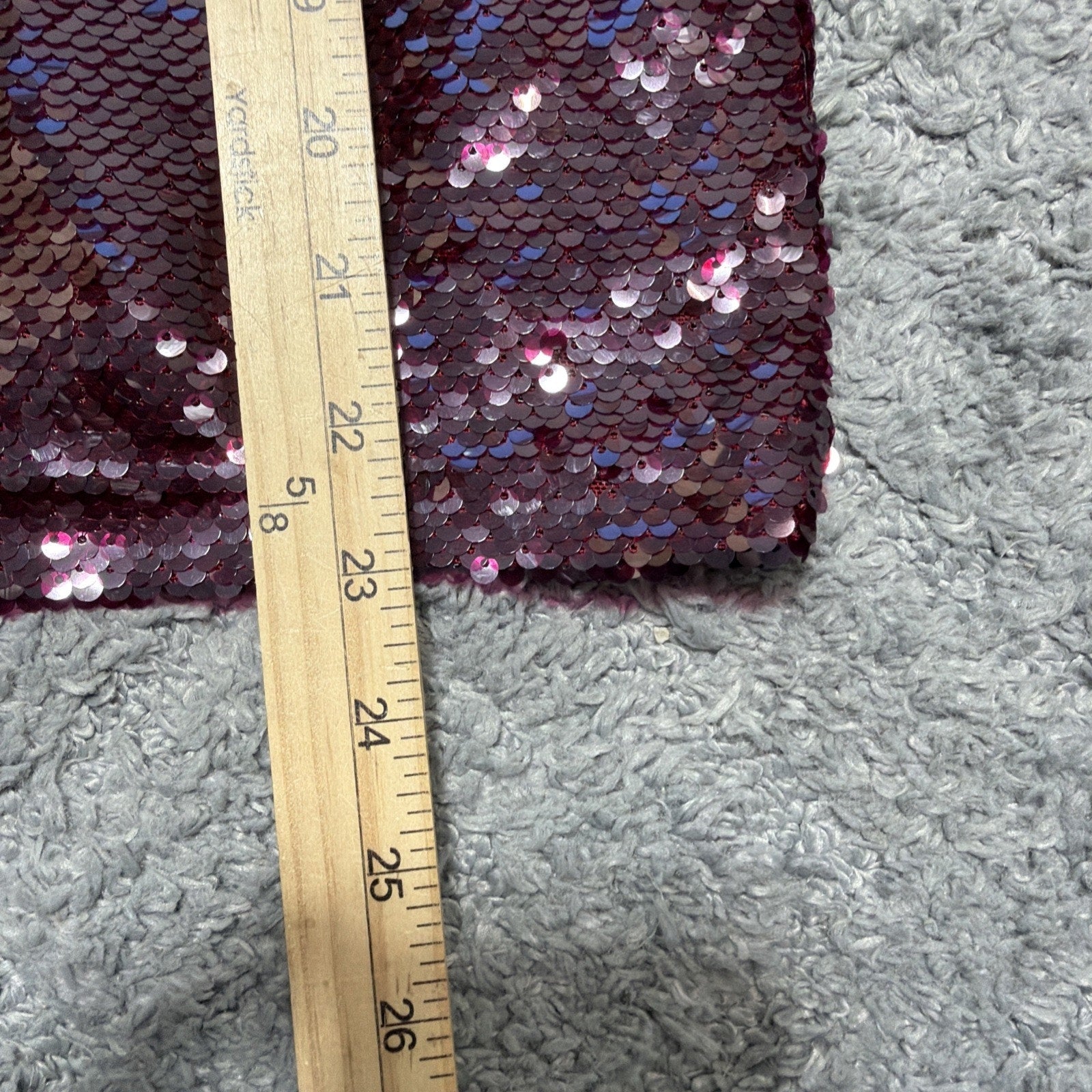 NWT Ann Taylor size Medium burgundy Lined sequined short sleeve top $129